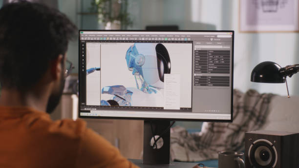 Diseños impresora 3D; persona visualizando un modelo digital previo a la impresión